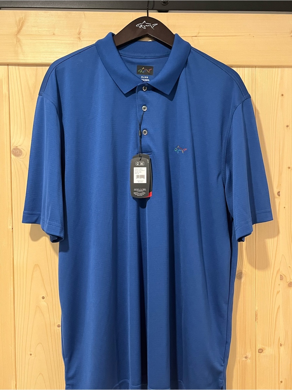 Greg Norman Collection Men's Royal Blue Performance Polo XL NWT ⛳️🦈